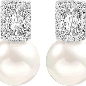 925 Sterling Silver Hoop Handpicked AAA+ Quality 7.5-8mm White Freshwater